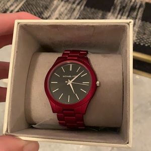 Michael Kors Matte Red Watch